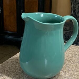 Elegant Green Ceramic Pitcher